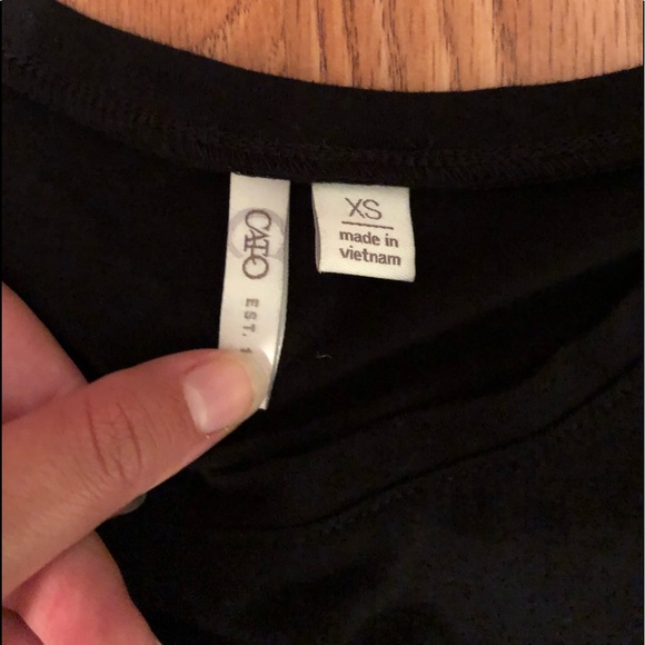 Black Cato Shirt with gold lace up each side 💛🖤 - Picture 4 of 5